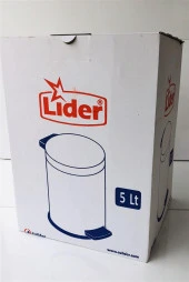 LİDER 5LT PEDALLI ÇÖP KOVASI-SİYAH - 4