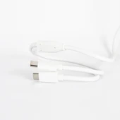 Tecno Çift UsbA Çıkışlı Şarj Aleti Type-C ve Micro Data Kablolu TCW-E01D Beyaz thumbnail 5