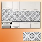 Mutfak Tezgah Arası Seramik Dekor Piero VİLLA SİYAH 30x60 cm - 1