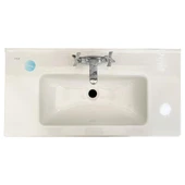 VİTRA Mia Antrasit Füme 80 cm Banyo Dolabı+Ayna+Lavabo+Aplik - 2