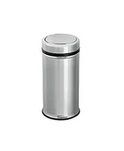 Omnisoft FLS FT496 Pratik Kapaklı Paslanmaz Çöp Kovası 11 Lt - 1