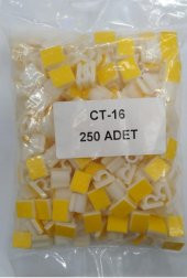 CT-16 Yapışkanlı Kablo Tutucu Klips - 250 Adet thumbnail 1