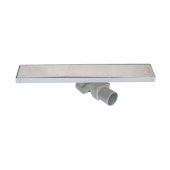 Sukar Line 4E Plain 50 cm Paslanmaz Çelik Izgaralı Krom Duş Kanalı 1154-1035050-01 - 1