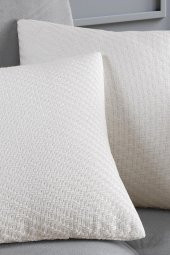 Natural 2li Dekoratif Kırlent Kılıfı Yastık Kılıfı 100 Pamuklu 44x44 Cm - 2