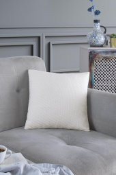 Natural 2li Dekoratif Kırlent Kılıfı Yastık Kılıfı 100 Pamuklu 44x44 Cm - 4