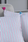 Pompoms 2'li Dekoratif Kırlent Kılıfı Yastık Kılıfı %100 Pamuklu 44x44 Cm - 8