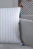 Pompoms 2'li Dekoratif Kırlent Kılıfı Yastık Kılıfı %100 Pamuklu 44x44 Cm - 5