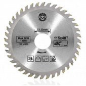 Ahşap Kesme Sunta Testeresi 115 Mm 40 Diş Elmas Daire Testere Bıçağı Ahşap Kesme Testere Flex Tester - 1