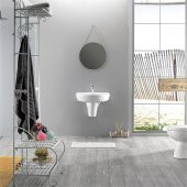 Turkuaz Bella Banyo Lavabo 35x45 cm - 4