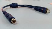 RCA 1 Dişi - 2 Erkek Y Kablo - 20 cm - 3