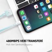 Ttec Mini Cable 30 cm Lightning Data ve Şarj Kısa Kablo Beyaz 2DK7512B thumbnail 3