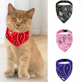 TİNEKE EVCİL HAYVAN KEDİ BOYUN TASMASI YAKALIK ÖNLÜK FULAR NO 210 KIRMIZI - 1