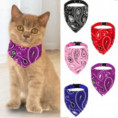 TİNEKE EVCİL HAYVAN KEDİ BOYUN TASMASI YAKALIK ÖNLÜK FULAR NO 250 MOR - 1