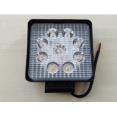 EMA SİS FARI KARE BEYAZ LED 27W 9 LED (METAL GÖVDE) ÜNİVERSAL SİS LAMBASI'' OFF ROAD'' PROJEKTÖR - 1