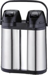 Vadi 3.8 Litre Çiftli Çelik Termos İkili Termos - 1