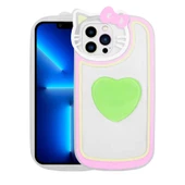Vendas iPhone 12 Pro Kedi Serisi Pop Soketli Kedi Figürlü Şirin Sevimli Tasarım Kılıf - 6