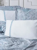 Cotton Box Çift Kişilik Elit Saten Nevresim Takımı Stilla Mavi - 3