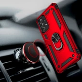 Galaxy A73 Kılıf Zore Vega Yüzüklü Standlı Zırh Kılıf thumbnail 8