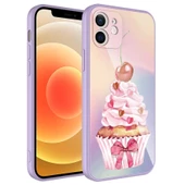 Vendas iPhone 12 Edo Serisi Kamera Korumalı Tarz Desenli Parlak Renkli Lansman Silikon Kılıf - 10