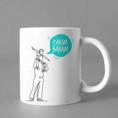 Babalar Gününe Özel Kupa Canım Babam - Yeşil Renk - 1