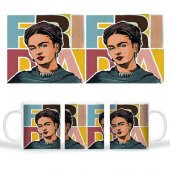 Frida Kahlo Kupa Bardak Renkli - 1