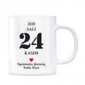 24 Kasım Öğretmenler Günü Maarif Takvimli Kupa Bardak - 1