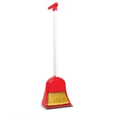 Omnisoft FLR F077 Mega Hazneli Süpürgeli Faraş Takımı Kırmızı - 1