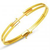 Kaburgalı 14 Ayar Altın Kelepçe Bilezik thumbnail 1