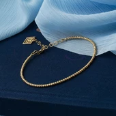 Sıralı Dizili Toplu 14 Ayar Altın Bilezik thumbnail 3