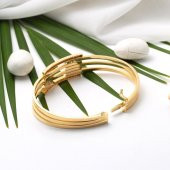 3 Sıra Kollu Altın Kaburga Bilezik thumbnail 3