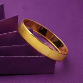 Hasır 22 Ayar Altın Düz Bilezik 13 gr. thumbnail 3