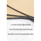 Linol Tabaka Linol Muşamba Levha 2.5 mm 50x70 cm - 3
