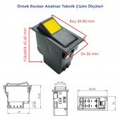 ASKAM Fargo Kabin Devirme Anahtarı - Ampullü 24V - 3