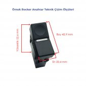 Ford Cargo Kamyon Tır Y.M Arka Sis Lamba Düğmesi Anahtarı - 6C4675K218BB - 2