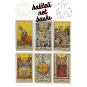 Klasik Tarot Kartları Takımı - 78 Kart ve Rehber Kitap 2022 Orijinal AHŞAP KUTUSUNDA ÖZEL - 5