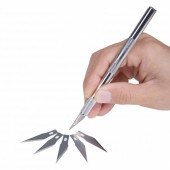 Çift Taraflı Kesim Altlığı Kesim Matı (A3) Kesme Tablası, Kretuar Bıçağı, Çiçek Ütüsü, Keçeli Kalem - 3