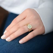 14k Altın Taşlı Elegance Yüzük thumbnail 2