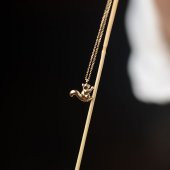 14k Altın Sincap Figürlü Kolye thumbnail 3