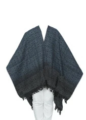 Yeşil Renk Yuvarlak Desen Panço - 5