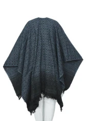 Yeşil Renk Yuvarlak Desen Panço - 7