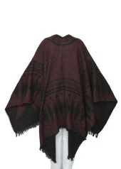 Bordo Renk Baklava Desen Panço - 6