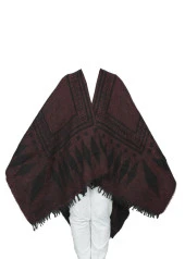 Bordo Renk Baklava Desen Panço - 8