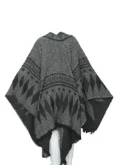 Gri Renk Baklava Desen Panço - 5