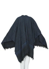 Lacivert Renk Üçgen Desen Panço - 2