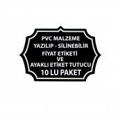 MT Yazılıp-Silinebilir Yıldız Fiyat Etiketi ve Ayaklı Etiket Tutucu 10 lu Paket - 8