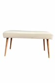DTM HOME BabyFace Kumaş Krem Bench Puf - 2