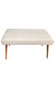 DTM HOME BabyFace Kumaş Krem Bench Puf - 3