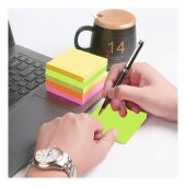 Yapışkanlı Postit 5 Renk 75x75 mm 1 Paket Artlantis Yapışkanlı Not Kağıdı 5 li 1 Paket - 5