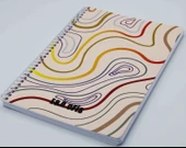 E&D Ofis A5 80yp Spiralli Düz Okul Defteri Renkli Çizgiler thumbnail 1