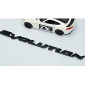 DK Tuning Lancer Evolution Siyah Bagaj Yazı Logo Mitsubishi İle Uyumlu thumbnail 3